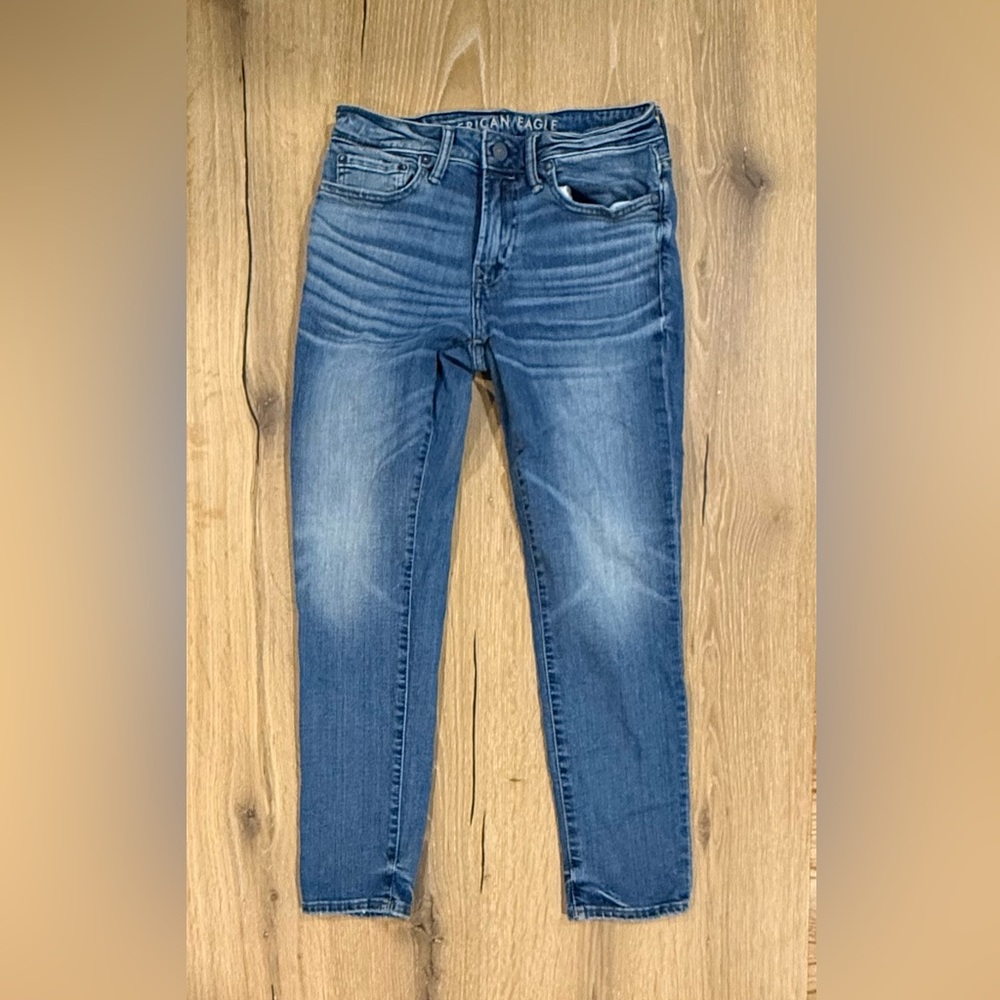 American Eagle Outfitters Men's Light Blue Skinny Jeans